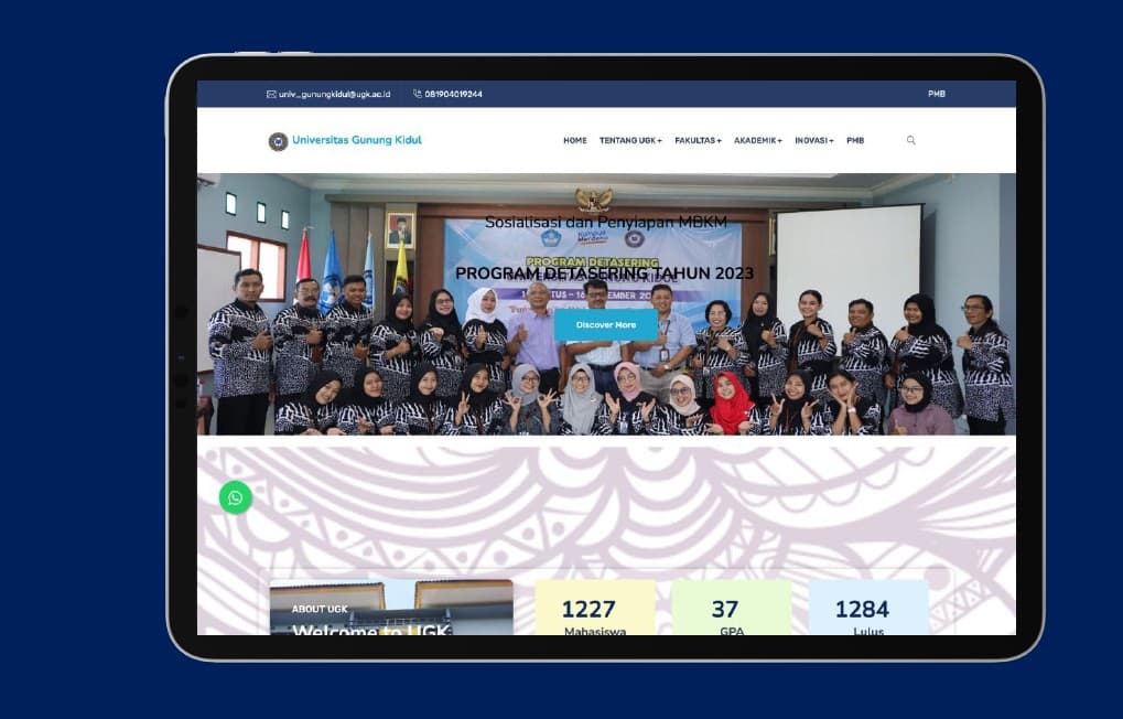 Situs Web Universitas Gunung Kidul